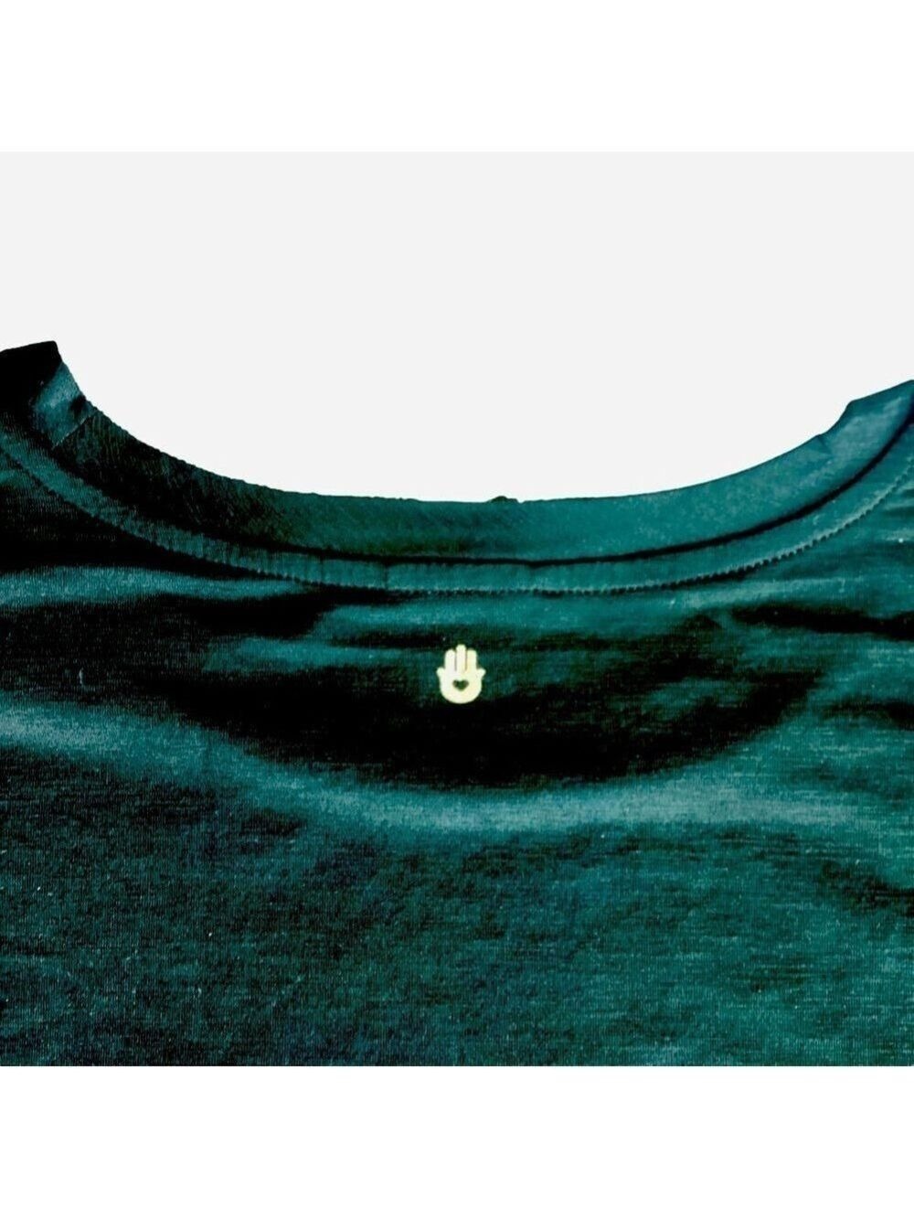 SPIRITUAL GANGSTER Glossy Black Crop Tee - Picture 6 of 6